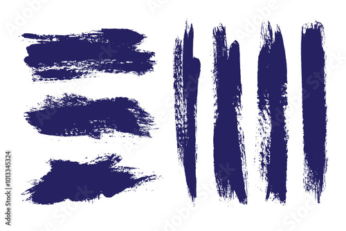 Grunge brush stroke banners