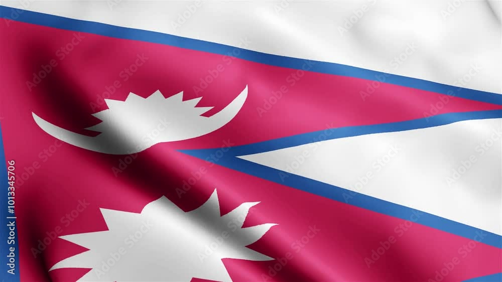 4k render Nepal Flag video waving in wind Nepal Flag Wave Loop waving in wind Re 4k render Nepal Flag video waving in wind Nepal Flag Wave Loop waving in wind Re