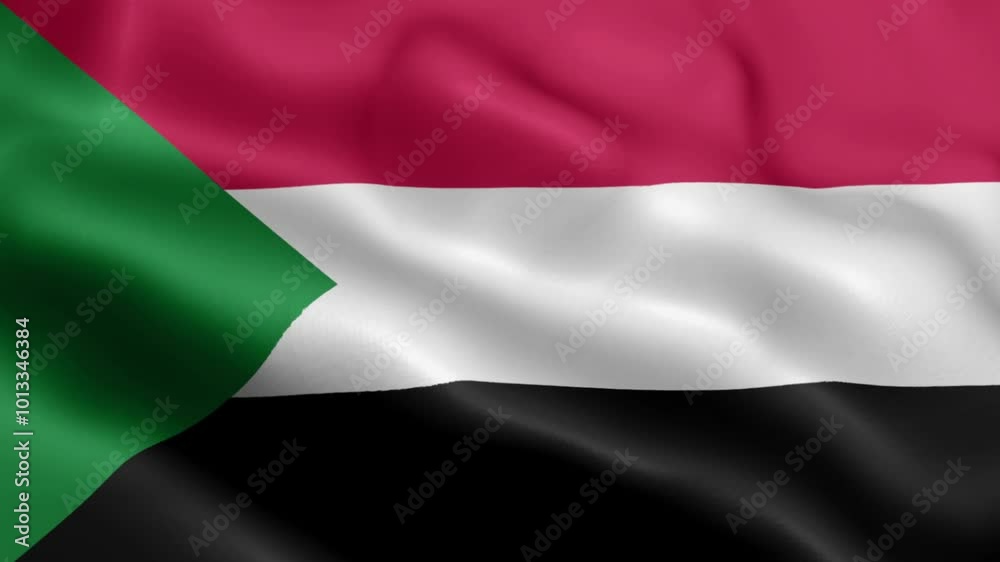 4k render Sudan Flag video waving in wind Sudan Flag Wave Loop waving in wind Re 4k render Sudan Flag video waving in wind Sudan Flag Wave Loop waving in wind Re