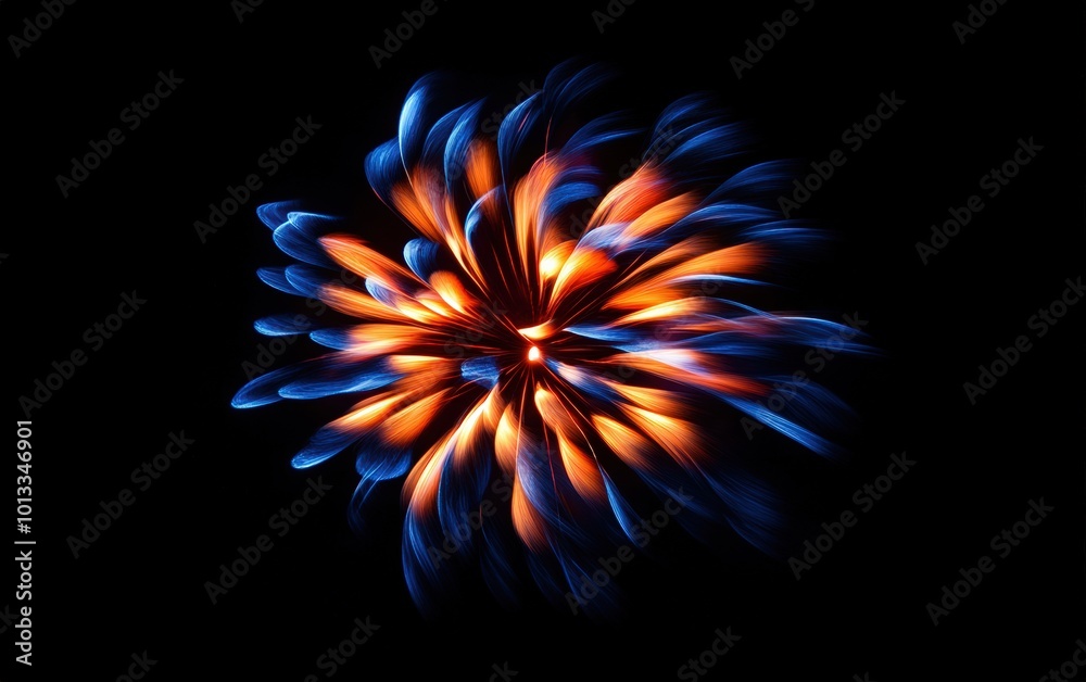 Fireworks on black background Fireworks on black background