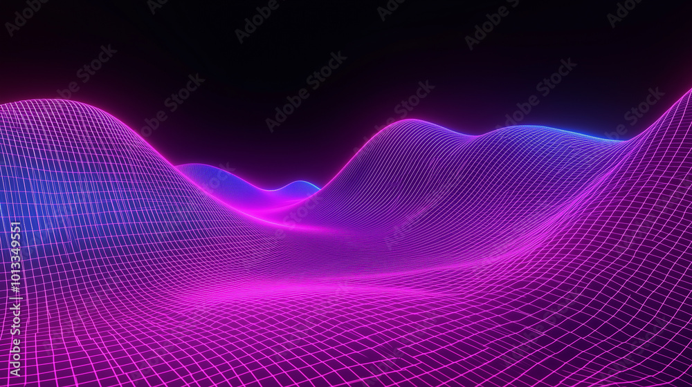 80s Retro Neon Synthwave Background in Vibrant Colors 80s Retro Neon Synthwave Background in Vibrant Colors