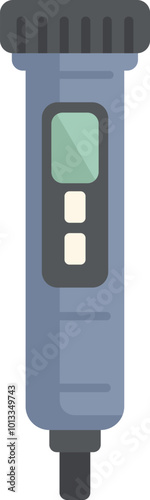 Digital tds meter showing water quality test result icon