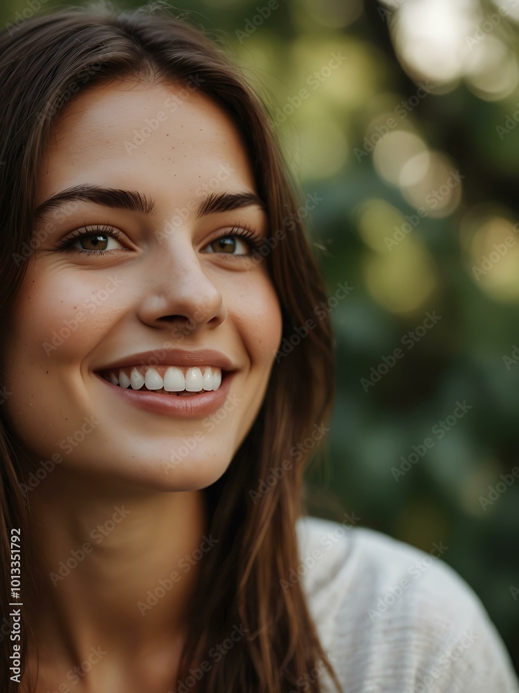 Natural beauty of a smiling woman. Natural beauty of a smiling woman.
