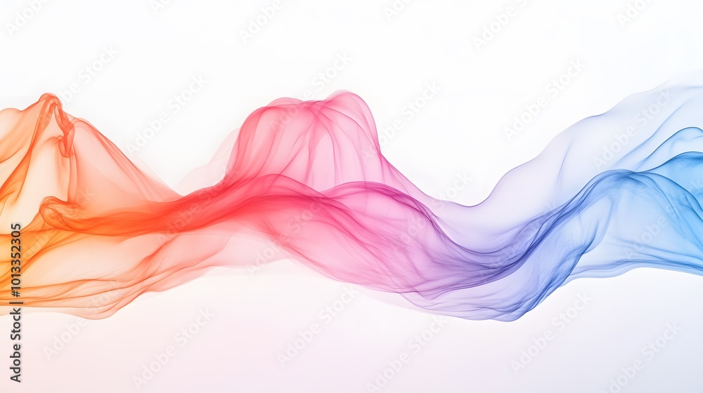 Colorful abstract fabric waves Colorful abstract fabric waves