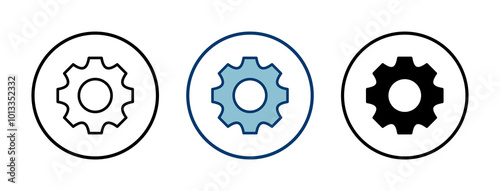 setting Icon vector isolated on white background. setting vector icon. Cog settings Icon Symbol. Gear