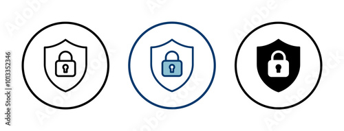 Security icon vector isolated on white background. protection icon. privacy. vpn