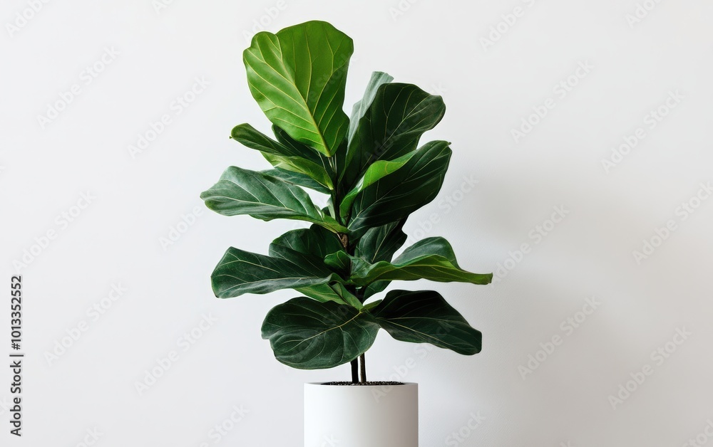 Modern indoor plant on a white background Modern indoor plant on a white background
