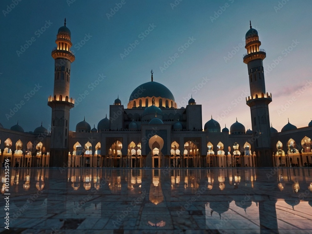 Fototapeta premium mosque at night