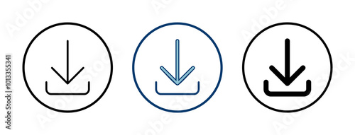 Free Download Download icon vector isolated on white background. Downloading vector icon - GFXLoad