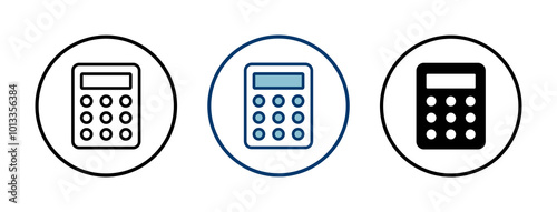 Calculator icon vector isolated on white background. Calculator vector icon. Accounting icon