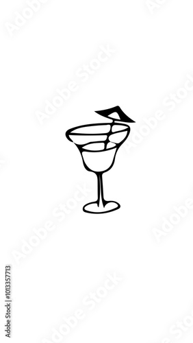 martini icono bebida 