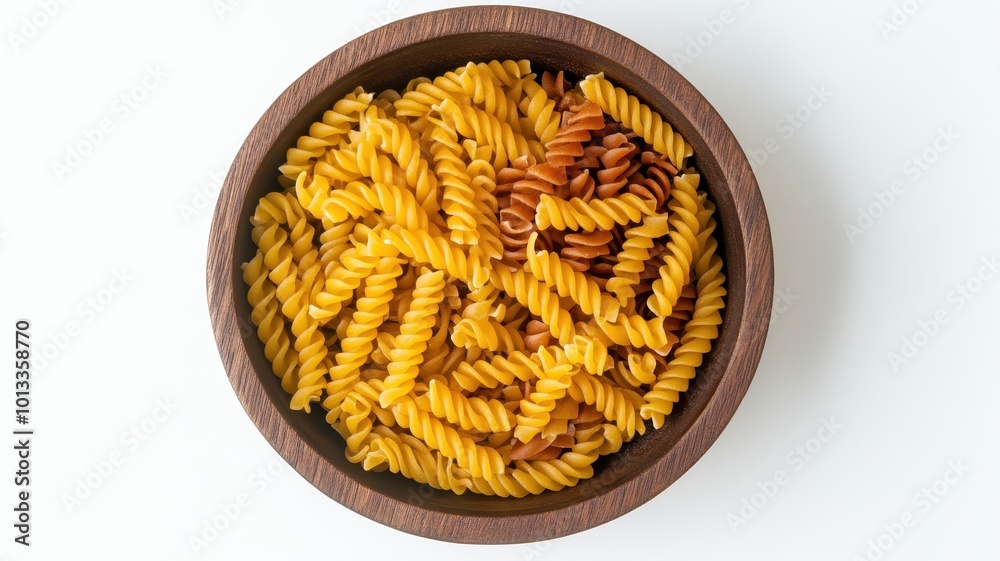 Various mix of pasta and yellow, orange and green raw fusilli pasta texture background,layout of Italian raw pasta,Food ingredient,Assorted types of pasta,cooking concept. Various mix of pasta and yellow, orange and green raw fusilli pasta texture background,layout of Italian raw pasta,Food ingredient,Assorted types of pasta,cooking concept.
