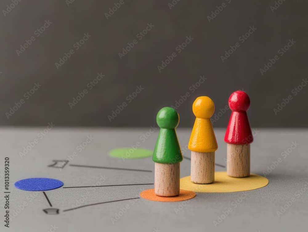 Obraz premium Strategic planning using a roadmap to visualize long-term strategies and milestones, strategic planning, strategic roadmap