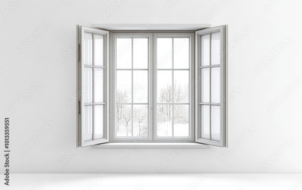Window isolated on white background. White window Window isolated on white background. White window