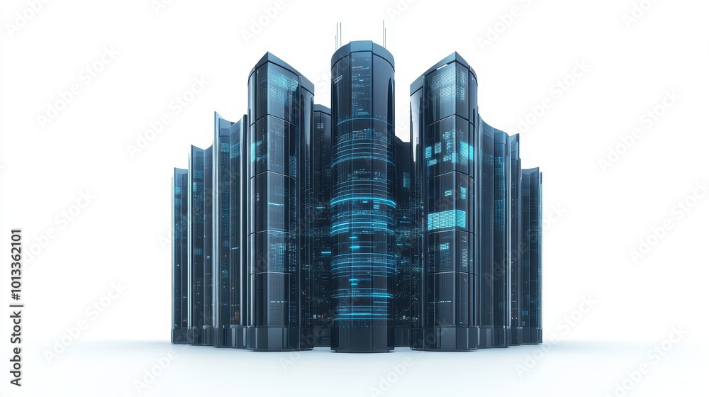 Supercomputer managing IoT security systems across a city, smart surveillance, datadriven urban protection Supercomputer managing IoT security systems across a city, smart surveillance, datadriven urban protection