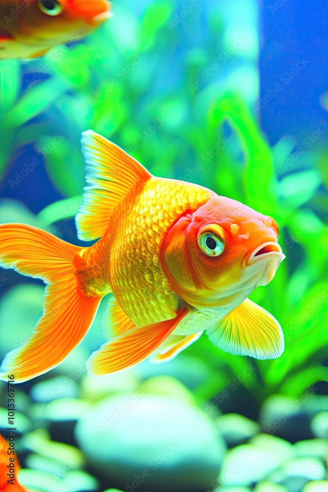 Super Fish Engages in Competitive Battles With Its Colorful Aquarium Neighbors During Feeding Time Super Fish Engages in Competitive Battles With Its Colorful Aquarium Neighbors During Feeding Time