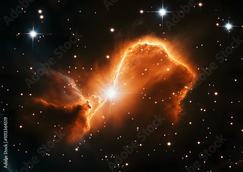 Cosmic Explosion in Deep Space photo