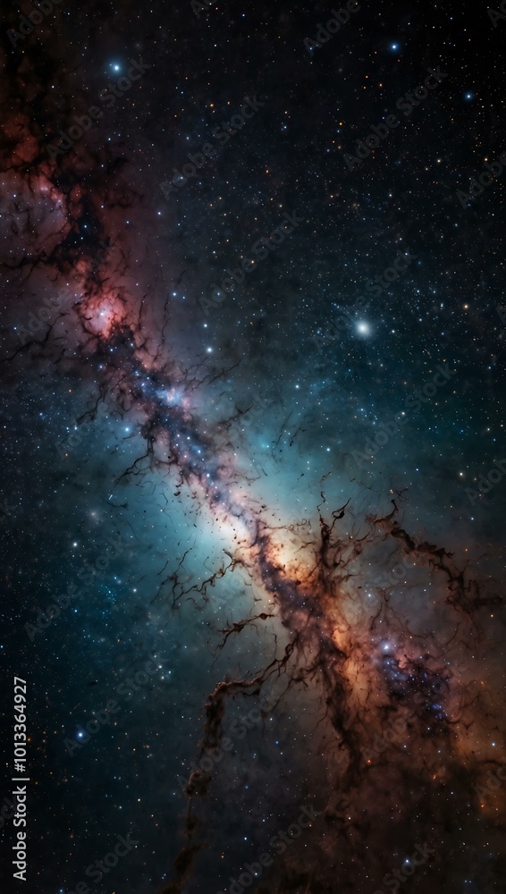 A distant galaxy. A distant galaxy.