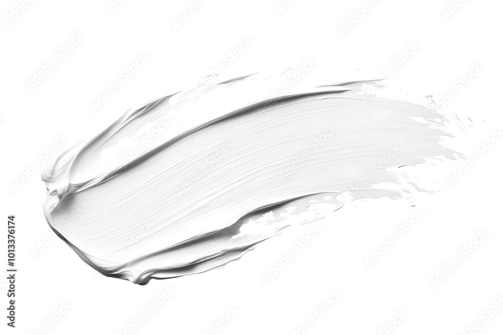 White smear and texture made with face clay or cream isolated on white background. White smear and texture made with face clay or cream isolated on white background.