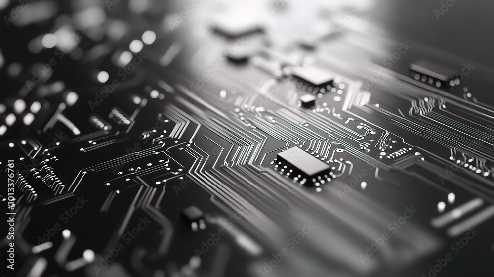 Abstract Circuit Board Close-up Image Abstract Circuit Board Close-up Image