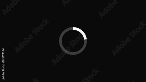 ロード中やローディング画面のアイコンと黒背景