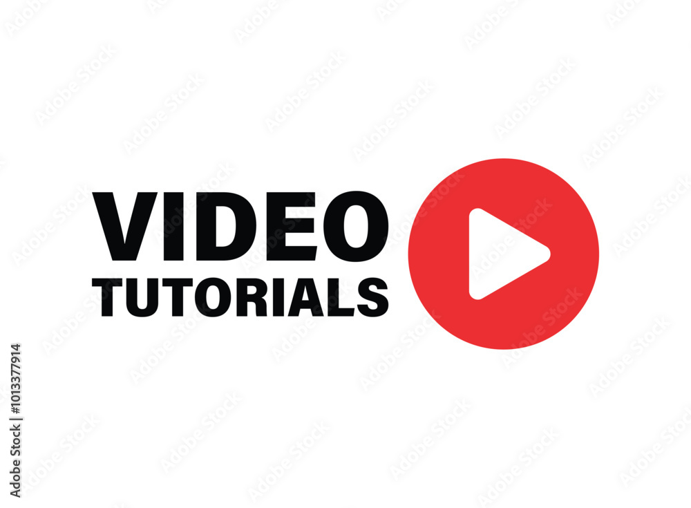 Play video tutorials icon in flat style. Education software vector illustration on isolated background. Webinar training sign business concept. Play video tutorials icon in flat style. Education software vector illustration on isolated background. Webinar training sign business concept.