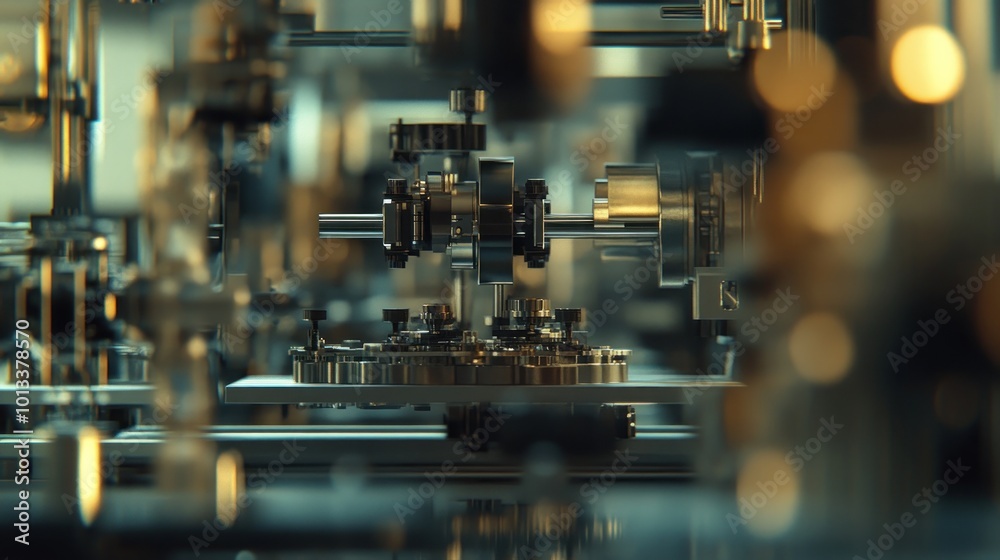 A close-up view of intricate machinery with gears and components in a mechanical setting. A close-up view of intricate machinery with gears and components in a mechanical setting.