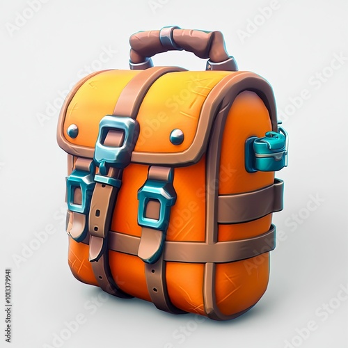 3D Adventure Gear Icon: Essential Travel Equipment Illustration Logo