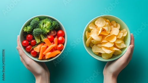 Healthy versus unhealthy snack choices