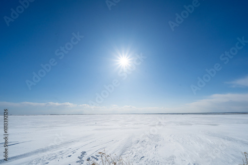 Notsuke peninsula in Hokkaido Japan 