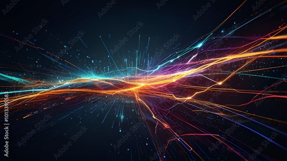 Abstract technology background of high speed global data transfer, ultra fast broadband and connection, digital cyber tech motion Abstract technology background of high speed global data transfer, ultra fast broadband and connection, digital cyber tech motion