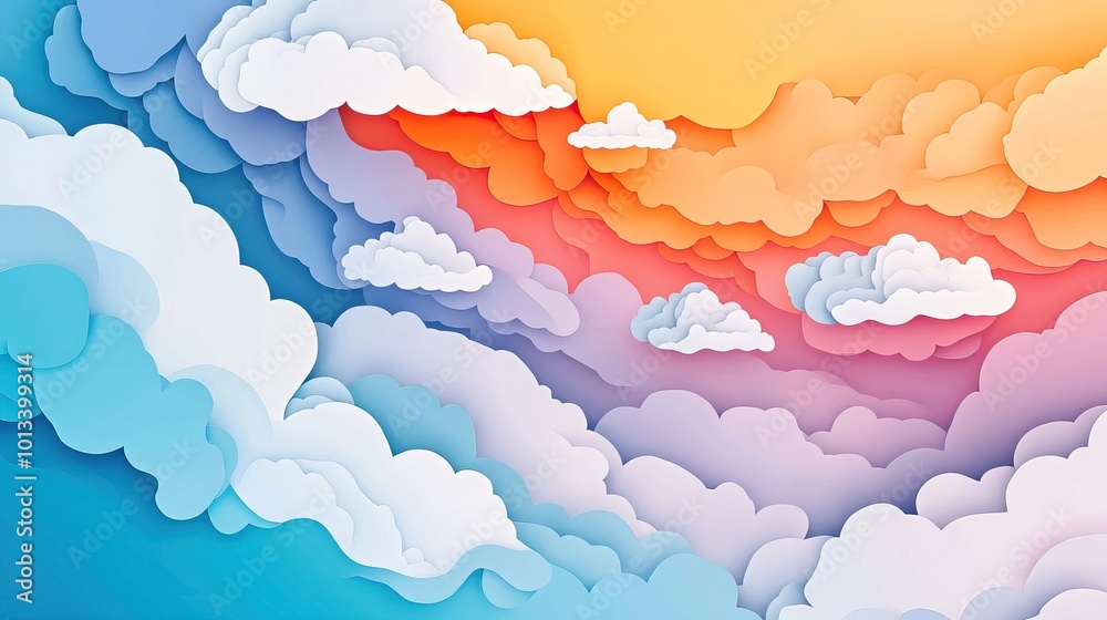 Aerial perspective of cloud formations as seen from an airplane looking down towards the earth Aerial view of cloud patterns from an airplane Aerial perspective of cloud formations as seen from an airplane looking down towards the earth Aerial view of cloud patterns from an airplane