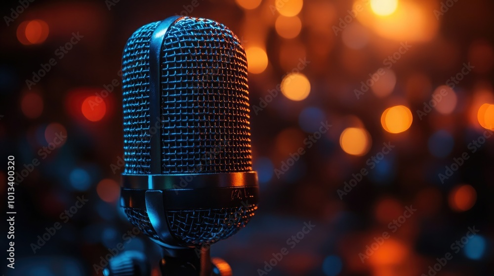 High-Tech Podcast Microphone with AI-Enhanced Sound System for Professional Audio Recording High-Tech Podcast Microphone with AI-Enhanced Sound System for Professional Audio Recording