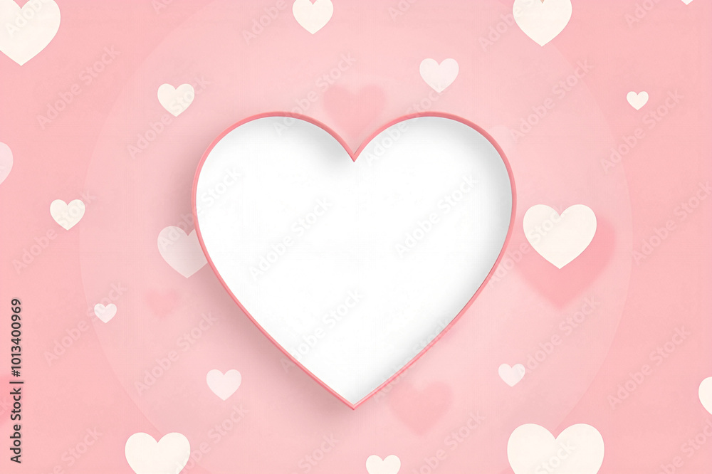 Circular heart shaped frame. Valentine's day gift cart. Mother's Day. Love related item. Home decoration printable