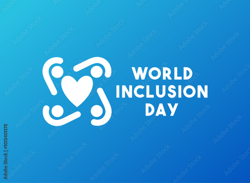 World Inclusion Day. Gradient background. World Inclusion Day. Gradient background.