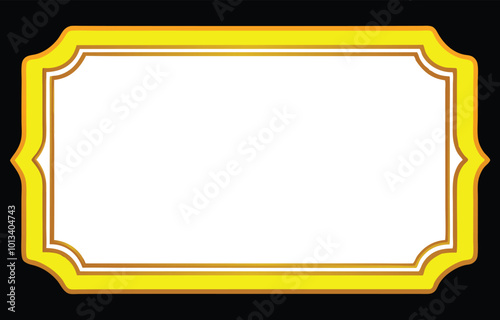 Vintage ornament frame. Decorative border frames, retro style divider