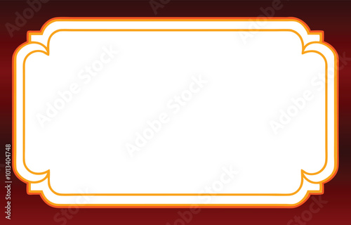 Vintage ornament frame. Decorative border frames, retro style divider