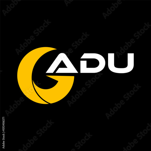 ADU letter logo design for your brand or company business. company logo ,rand, initial, finance logo, luxury ,tech , marketing