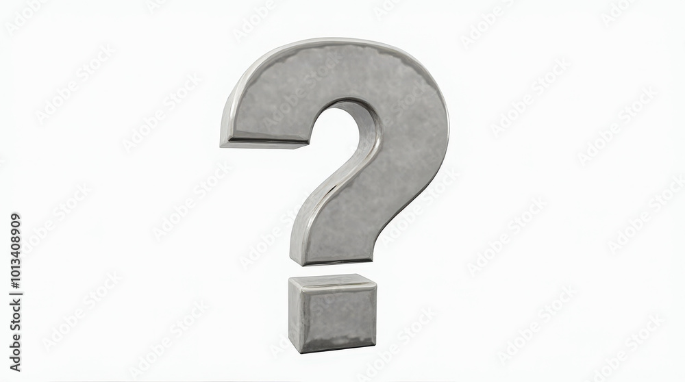 3D Question Mark Symbol: Uncertainty, Inquiry, and Curiosity Icon in Silver, Gold, Colorful for Graphic Design and Business Concepts 3D Question Mark Symbol: Uncertainty, Inquiry, and Curiosity Icon in Silver, Gold, Colorful for Graphic Design and Business Concepts
