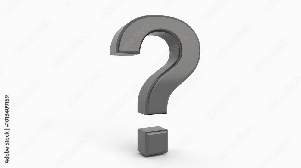 3D Question Mark Symbol: Uncertainty, Inquiry, and Curiosity Icon in Silver, Gold, Red for Graphic Design and Business Concepts 3D Question Mark Symbol: Uncertainty, Inquiry, and Curiosity Icon in Silver, Gold, Red for Graphic Design and Business Concepts