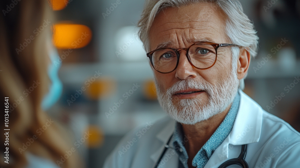 doctor candid shot like conversation, talking, questioning, studio lighting, minimal clinic background doctor candid shot like conversation, talking, questioning, studio lighting, minimal clinic background