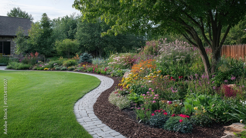 Fototapeta premium A Serene Garden Path