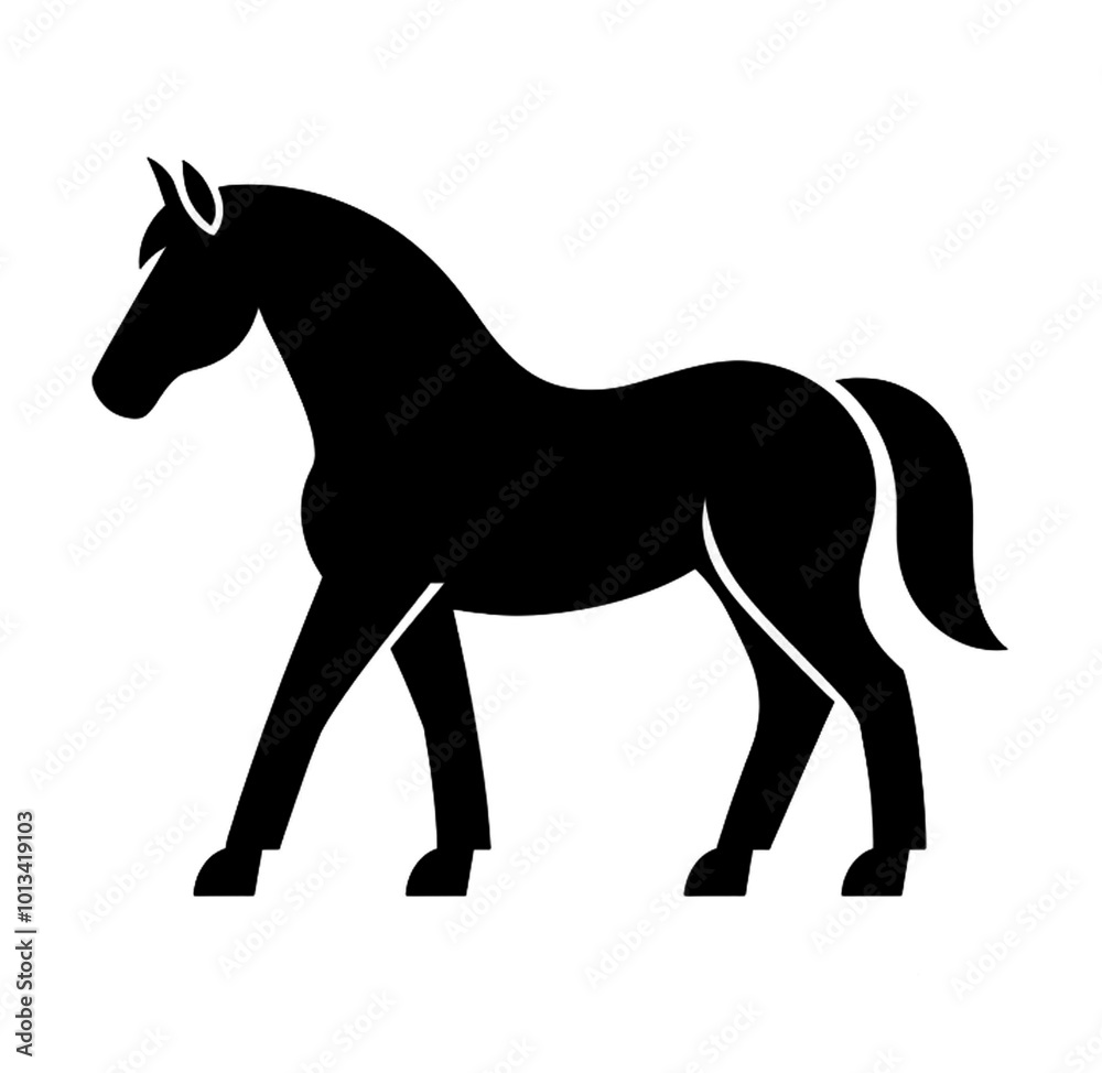 Horse simple minimalist black pictogram icon graphic design Horse simple minimalist black pictogram icon graphic design