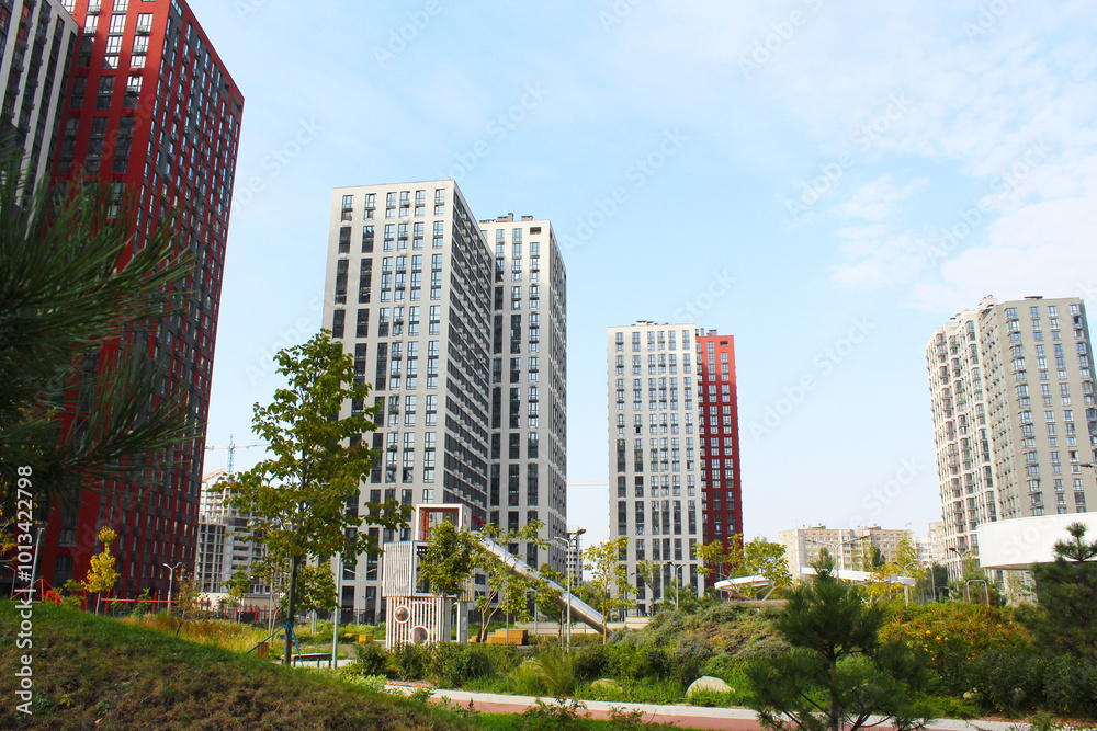 skyscrapers in the city of Kyiv, Ukraine skyscrapers in the city of Kyiv, Ukraine
