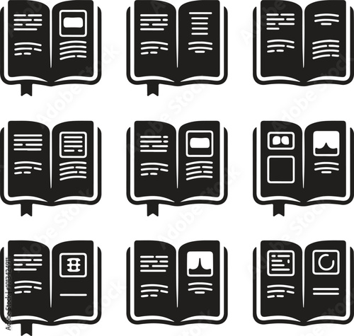 Black Book icon set