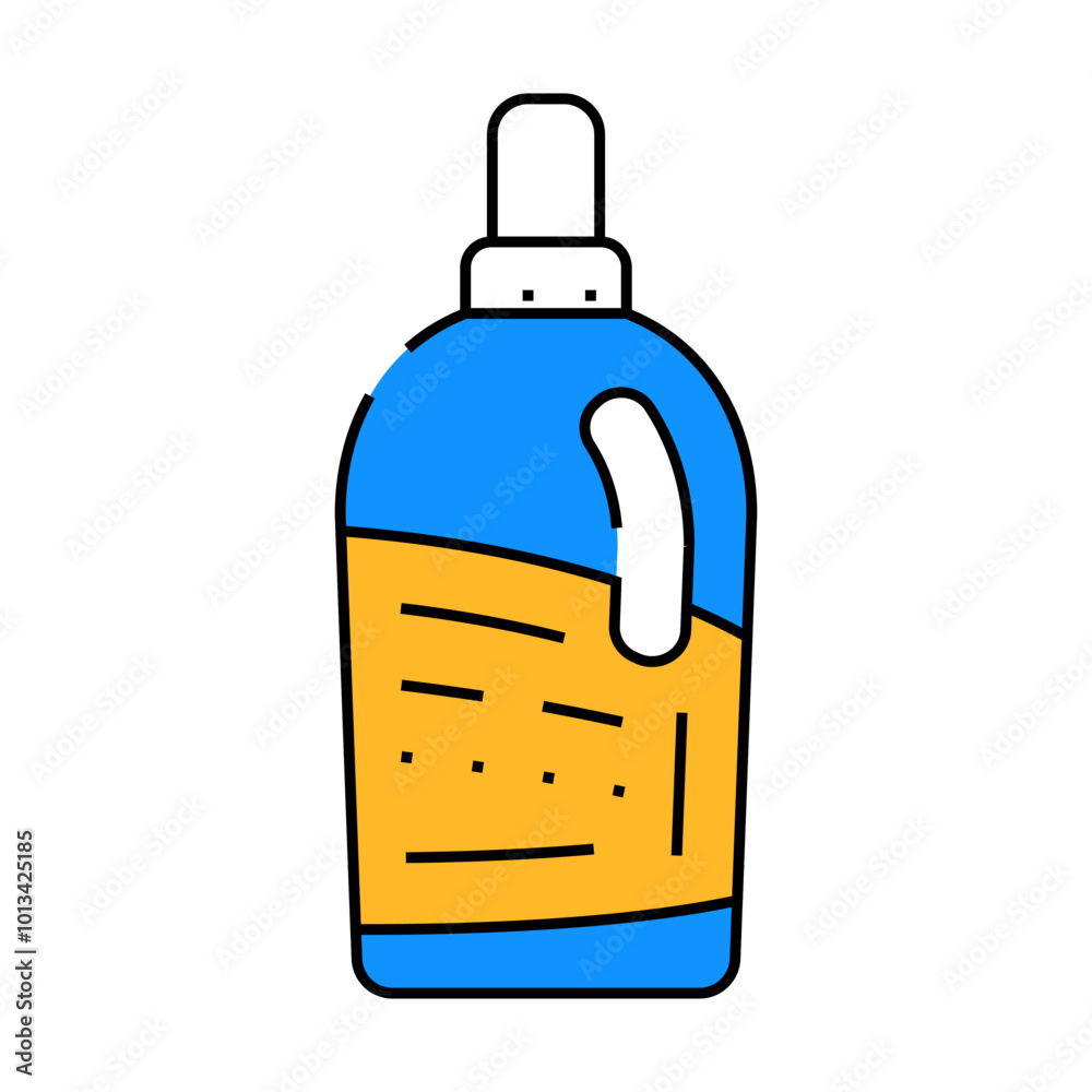 bottle detergent line icon vector. bottle detergent sign. isolated symbol illustration bottle detergent line icon vector. bottle detergent sign. isolated symbol illustration