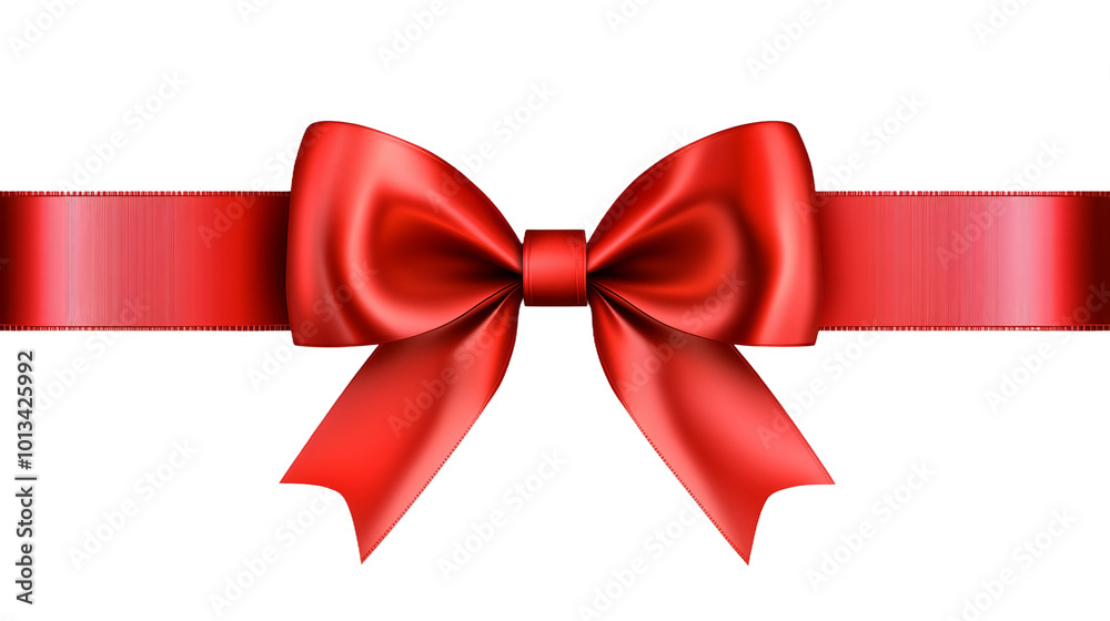 Elegant Red Ribbon Bow Perfect for Gift Wrapping and Holiday Decor Elegant Red Ribbon Bow Perfect for Gift Wrapping and Holiday Decor