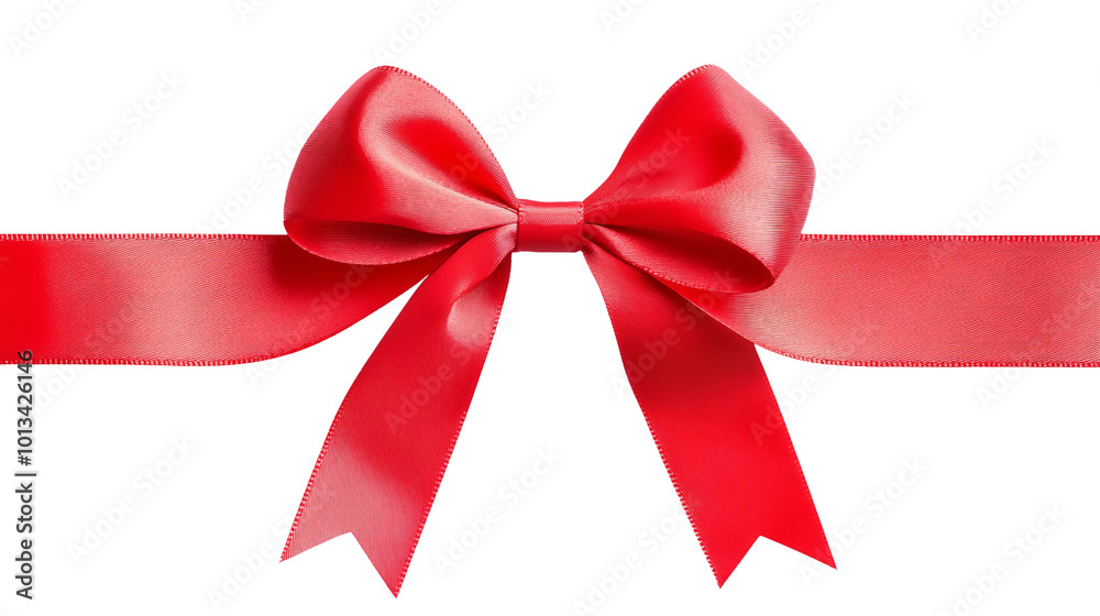 Elegant Red Ribbon Bow Perfect for Gift Wrapping and Holiday Decor Elegant Red Ribbon Bow Perfect for Gift Wrapping and Holiday Decor