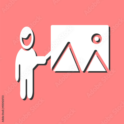 Art Museum Guide Vector Icon