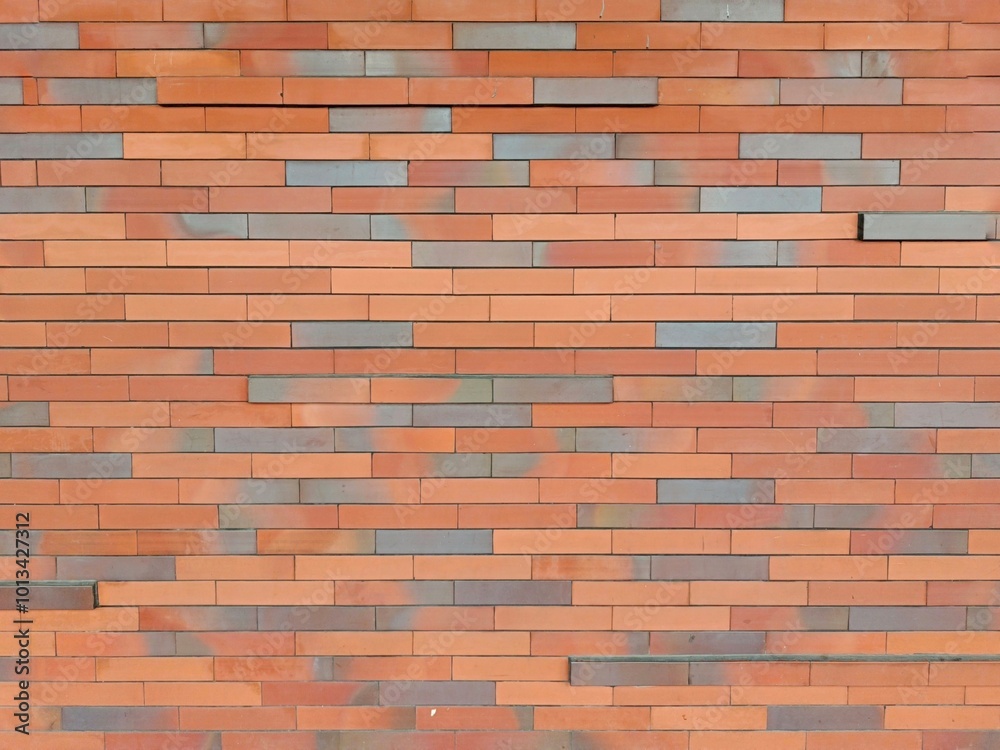 Obraz premium Red brick background, brick wall, for wallpaper or presentation